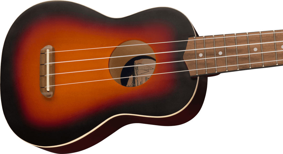 Fender Venice Soprano Ukulélés (Sunburst 2 couleurs)