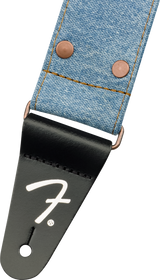 Fender x Wrangler Denim Guitar Strap (Light Indigo, 2")