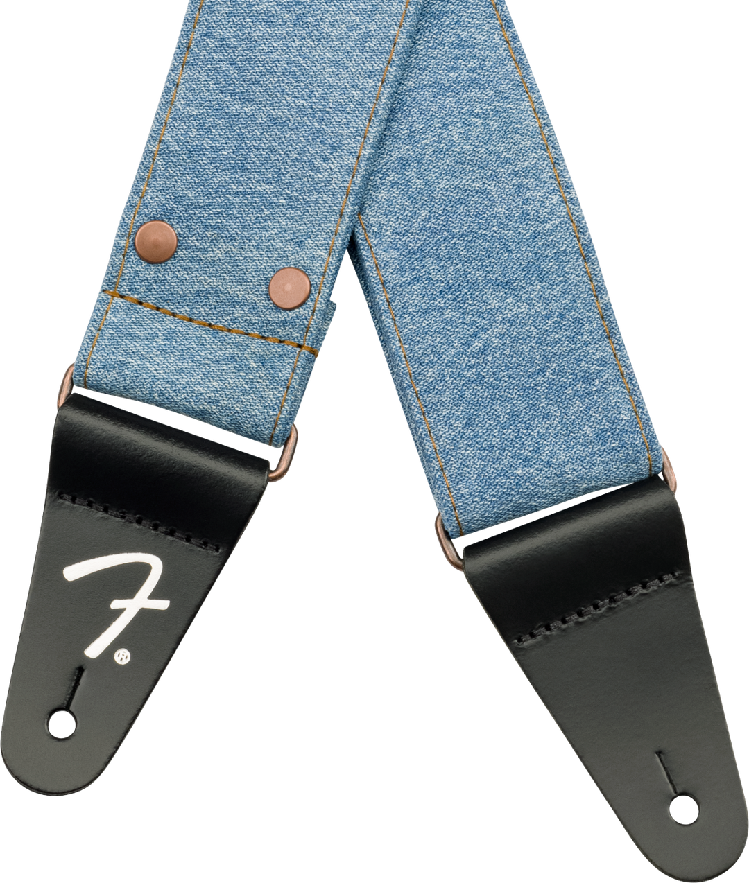 Sangle Guitare Fender x Wrangler Denim (Light Indigo, 2")