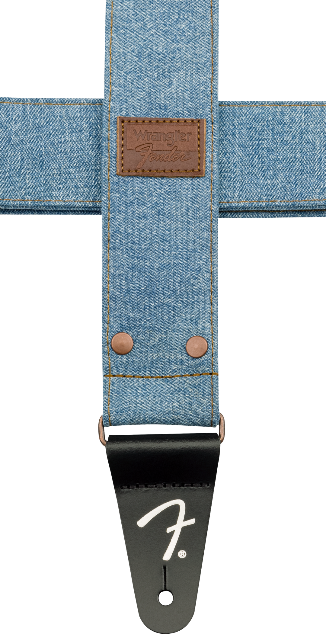 Sangle Guitare Fender x Wrangler Denim (Light Indigo, 2")