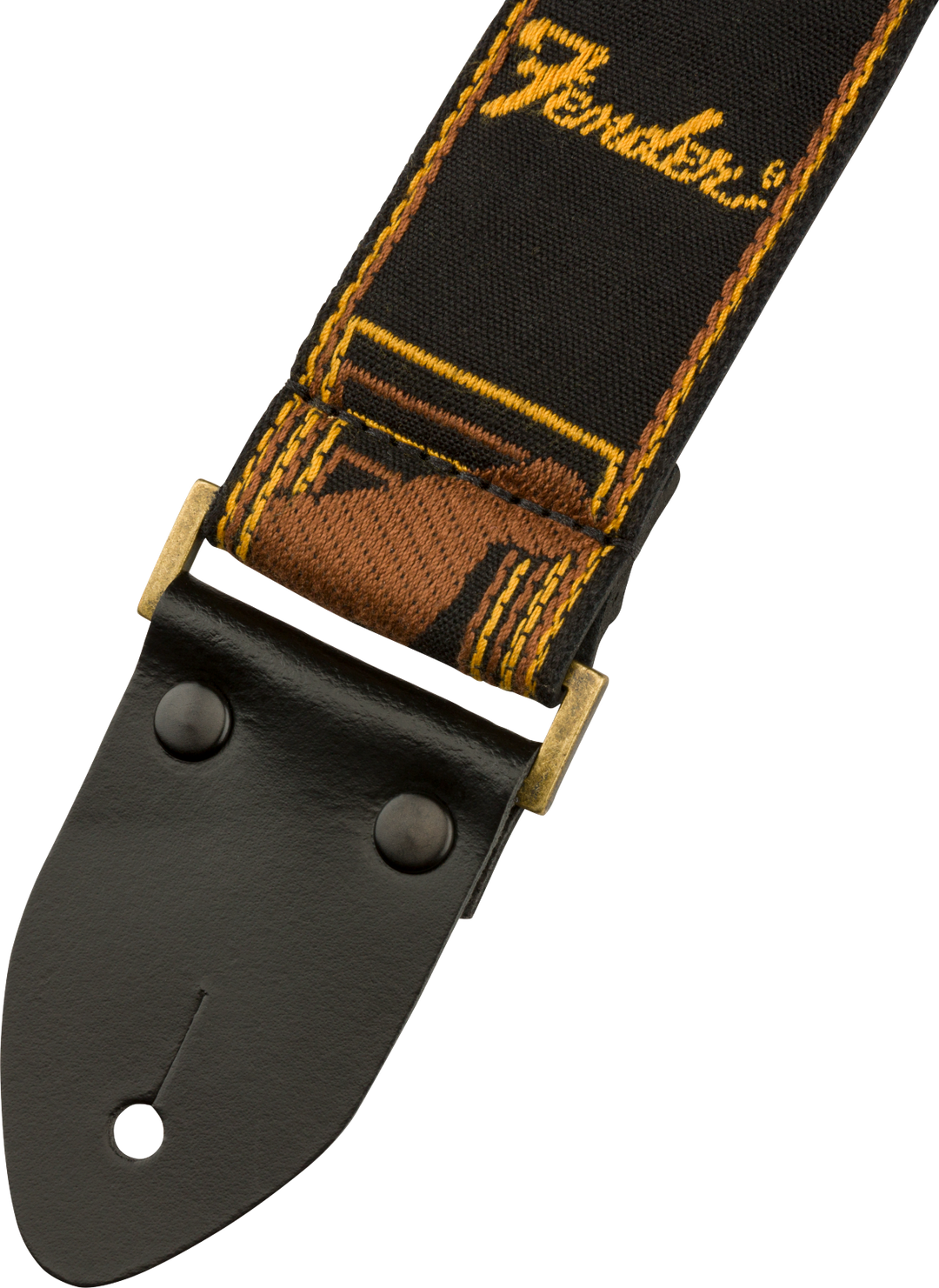 Sangle Guitare Fender Legacy Vintage (Black/Yellow/Brown, 2")