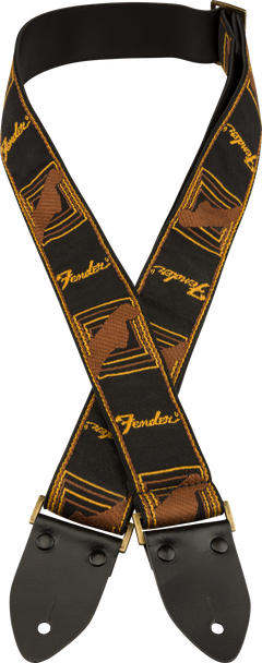 Sangle Guitare Fender Legacy Vintage (Black/Yellow/Brown, 2")
