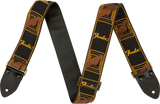 Fender Legacy Vintage Guitar strap (Black/Yellow/Brown, 2")