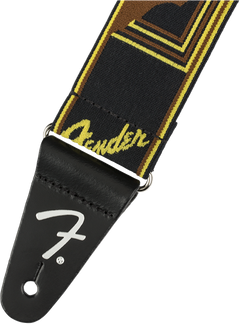 Sangle Guitare Fender Weighless (Black/Yellow/Brown, 2")