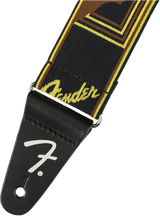 Fender Weighless Guitar Strap (Black/Yellow/Brown, 2")