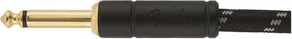 Câble Guitare Fender Deluxe Vinkelstik (Black Tweed, 4,5m)