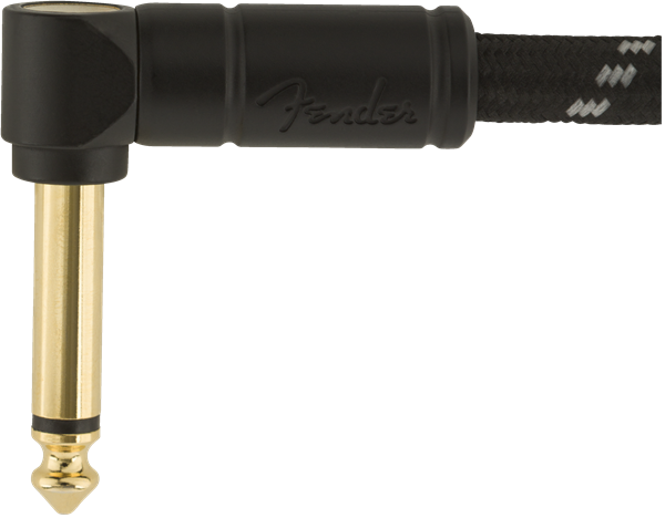 Câble Guitare Fender Deluxe Vinkelstik (Black Tweed, 4,5m)