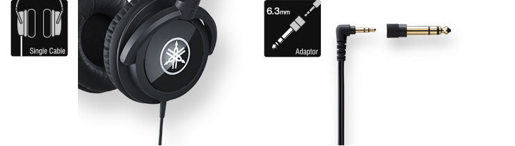Yamaha HPH-100B On-Ear Casque d'Étude (Noir)