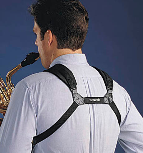 Neotech Soft Harness harnais pour saxophone, 33-44,4 cm, crochet en plastique