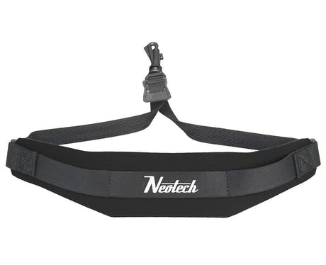 Neotech Soft Sax courroie de saxophone standard, noire, crochet en plastique
