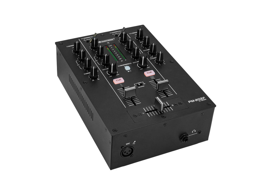 OMNITRONIC PM-202F mixeur DJ 2 canaux avec filtre et Bluetooth