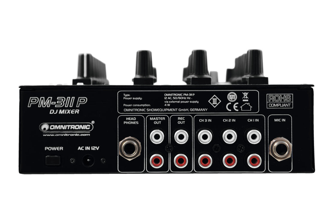 OMNITRONIC PM-311P Table de mixage DJ avec lecteur