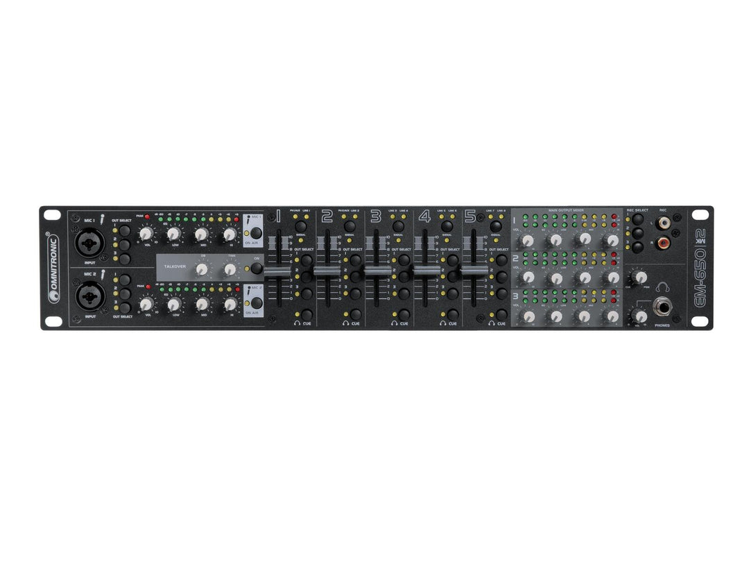 OMNITRONIC EM-650B MK2 console de mixage de divertissement