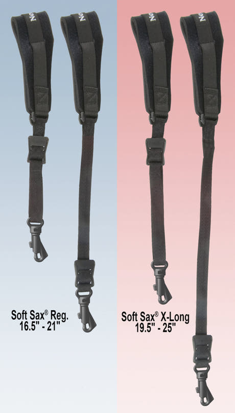 Neotech Soft Sax sangle de saxophone XL, noire, crochet en plastique