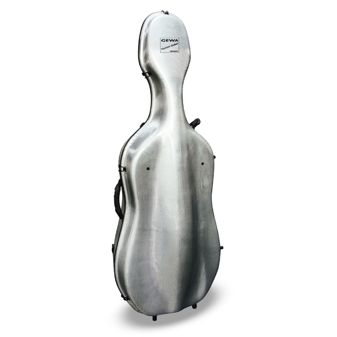 GEWA Étui de Violoncelle Idea Titanium Carbon 3.3 - Titane/bordeaux