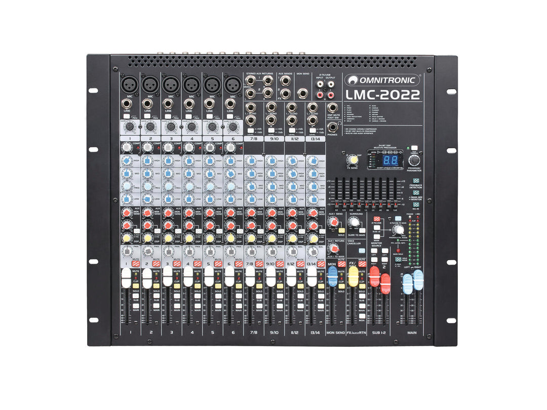 OMNITRONIC LMC-2022FX console de mixage USB