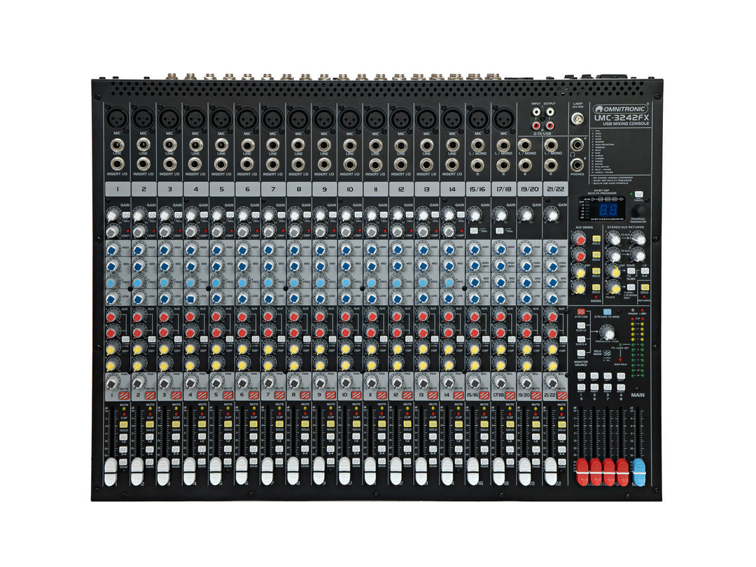 OMNITRONIC LMC-3242FX USB console de mixage