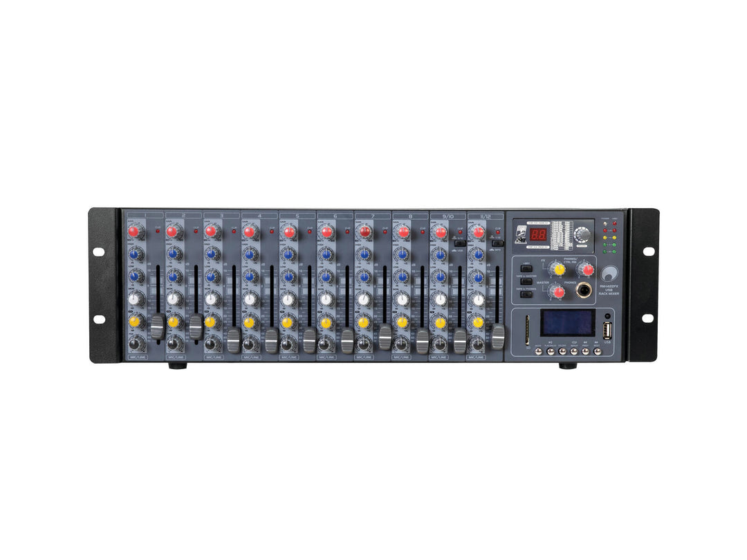 OMNITRONIC RM-1422FX USB Console de mixage rackable