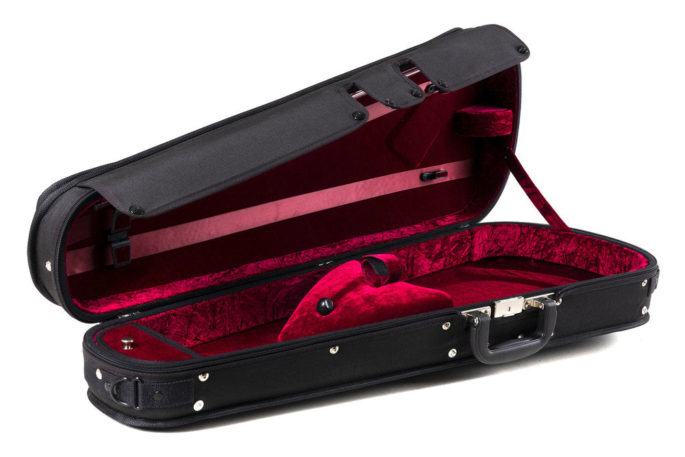 GEWA Liuteria étui de viola Varianta, Tex noir et velours rouge