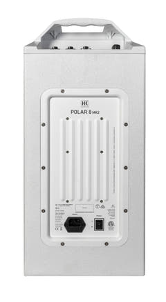 HK Audio POLAR 8 MK2 White Système PA colonne actif 1200W avec Bluetooth