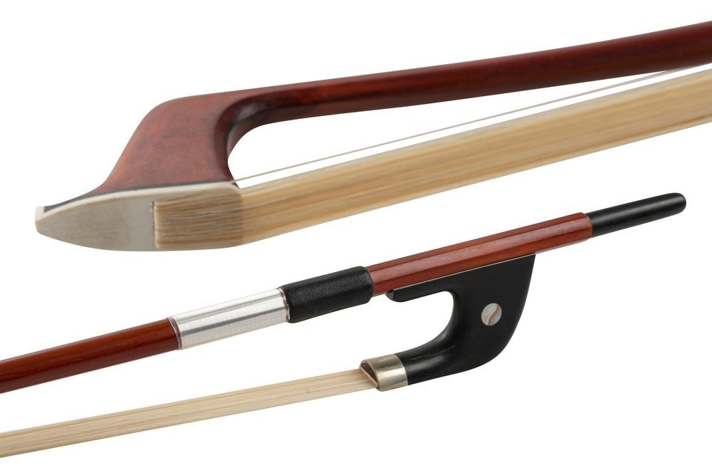 GEWA archet de contrebasse 1/4, baguette ronde en ipé, modèle allemand
