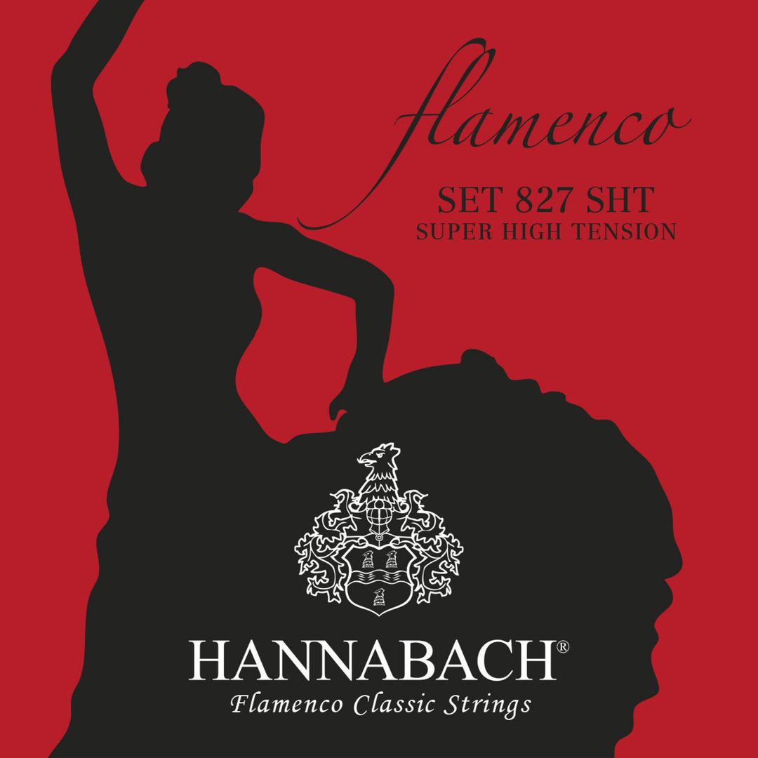 Hannabach Cordes pour guitare classique Serie 827 Super High Tension Flamenco - Jeu super high (827SHT)