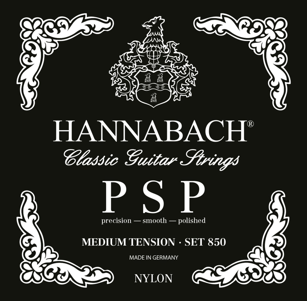 Hannabach Strings pour guitares classiques Serie 850 tension Medium PSP - 3er Bass medium (8507MT)