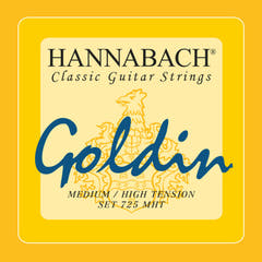 Cordes Hannabach pour guitare classique Series 725 Medium/High Tension Goldin - Jeu medium-high (725MHT)