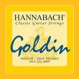 Hannabach Strings for classic guitar Series 725 Medium/High Tension Goldin - Set medium-high (725MHT)