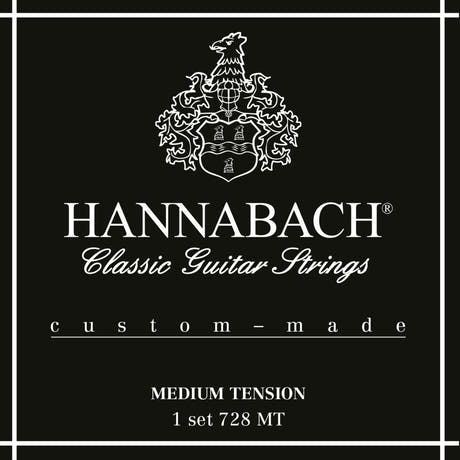 Hannabach Strings for classic guitar Series 728 Medium Tension Custom Made - Set medium tension (728MT)