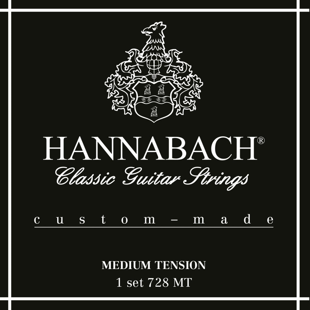 Hannabach Cordes pour Guitares classiques Series 728 Medium Tension Custom Made - set medium tension (728MT)