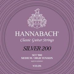 Hannabach Cordes pour Guitares classiques Series 900 Medium/High Tension Silver 200 - set medium high (900MHT)