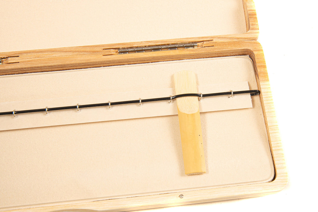 GEWA Anche case pour clarinette 12 anches - Finition laquée naturelle