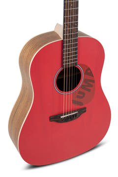 Applause Guitares acoustiques Jump Slope Shoulder Dreadnought - Lipstick (AAS-69-R)