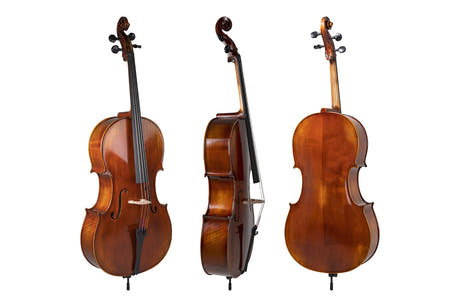 GEWA Violoncelle Allegro Antique - 3/4 (Prêt à jouer incl. bag, archet en Massaranduba, cordes Larsen Aurora, sécurisé pour le transport)