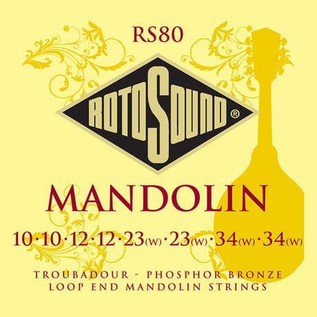 Rotosound Cordes pour mandoline Troubadour - Set Mandolin 11-40 (RS80)