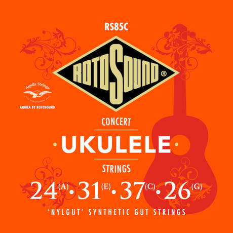 Jeu de cordes Rotosound RS85C Nylgut pour ukulélé de concert