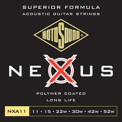 Cordes Rotosound pour guitare acoustique Nexus revêtues - Set Light 11-52 (NXA11)