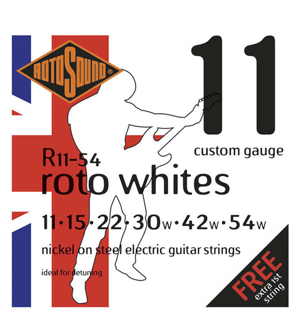 Rotosound Roto Whites R11-54 cordes de guitare électrique 11-54