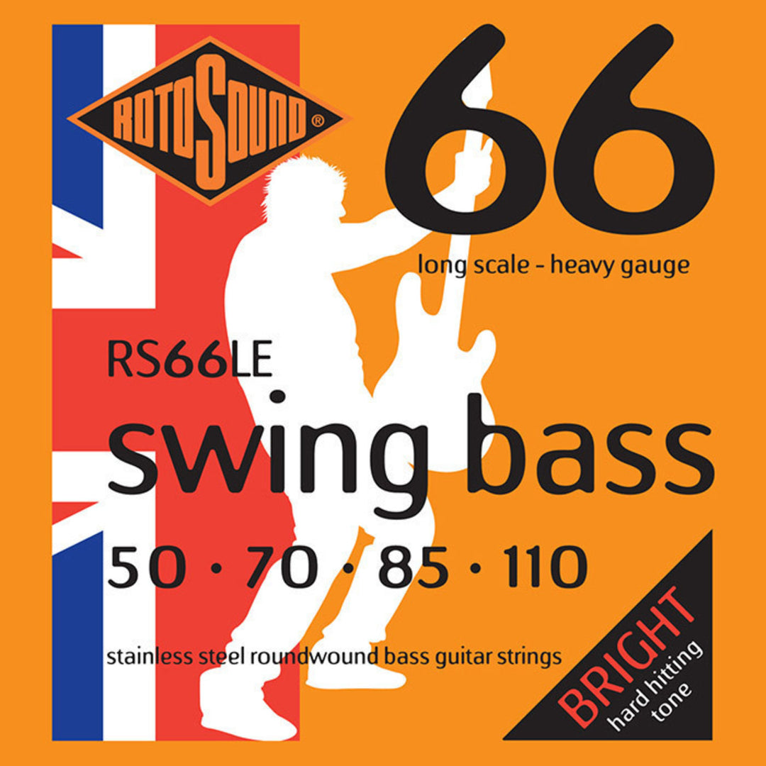 Rotosound cordes de basse électrique Swing Bass 66 - Set 4-string Heavy 50-110 (RS66LE)