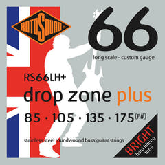 Cordes de basse électrique Rotosound Swing Bass 66 - Jeu 5 cordes DROP ZONE PLUS Custom 85-175 (RS66LH+)