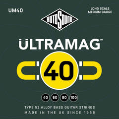 Rotosound cordes de basse électrique Ultramag - Set 4-string Medium 40-100 (UM40)