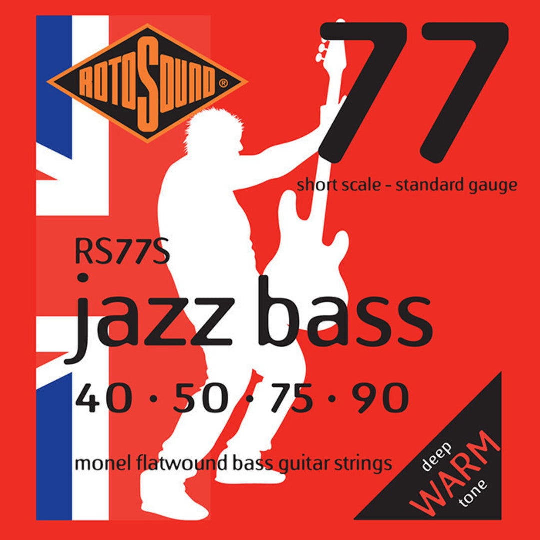 Cordes de basse Rotosound Jazz Bass Jazz Bass 77 - Set 4 cordes Extra Long 45-105 // longueur de diapason Extra long (33.5"/850mm à 36"/915mm) (RS77EL)