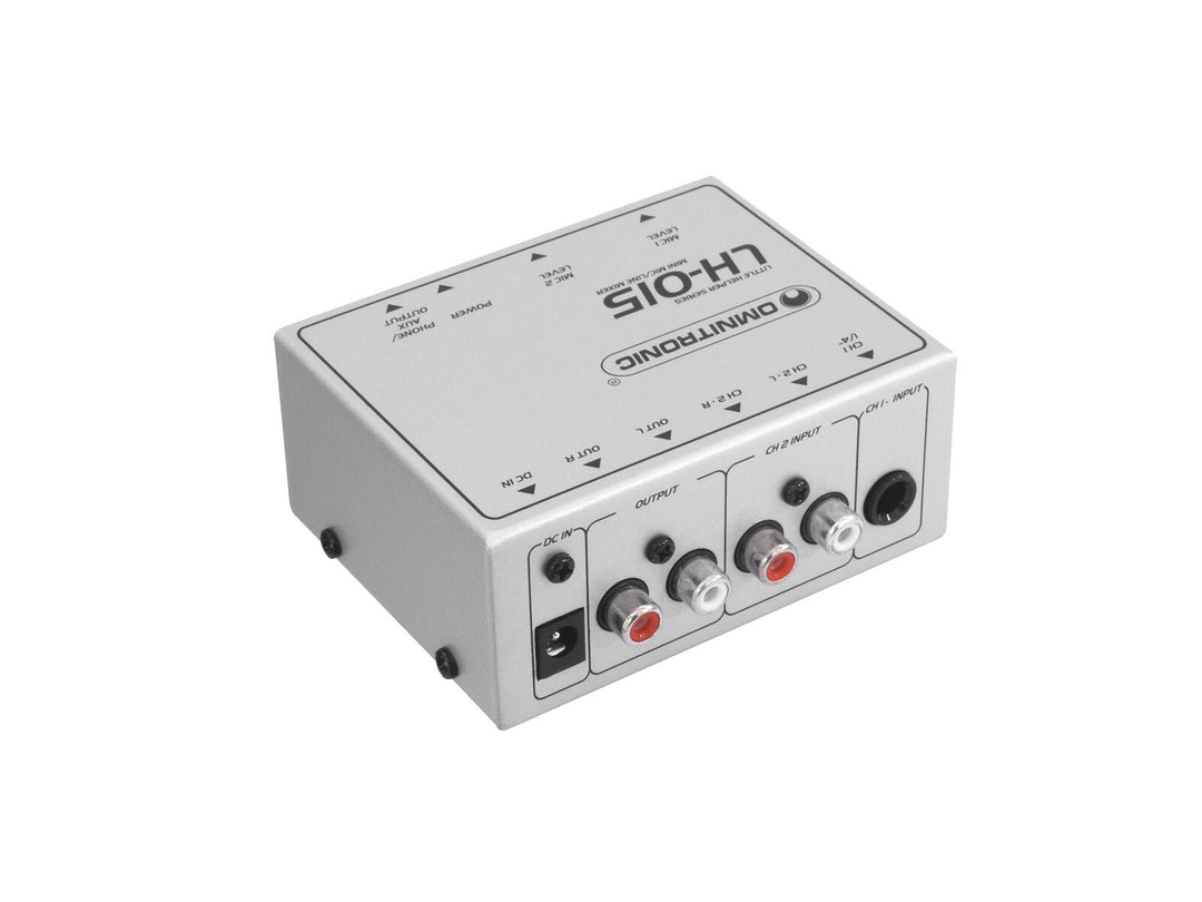OMNITRONIC LH-015 Mélangeur micro/ligne à 2 canaux
