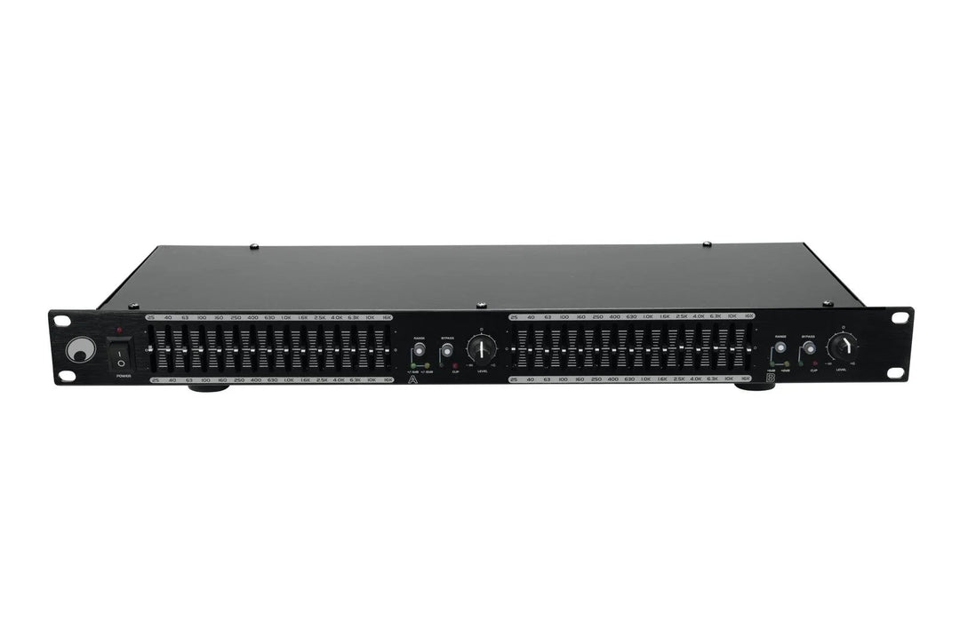 Omnitronic GEQ-2150 2x 15 Bandes Égaliseur Graphique