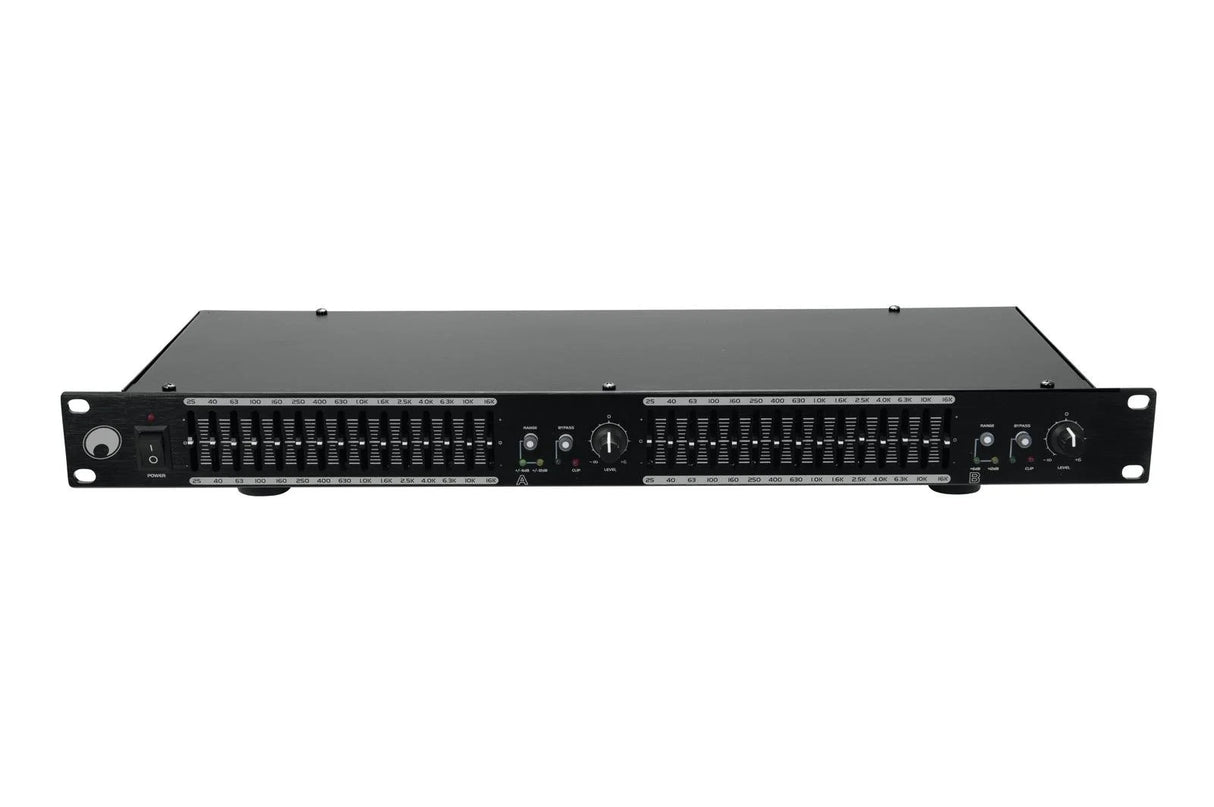 Omnitronic GEQ-2150 2x 15 Bandes Égaliseur Graphique