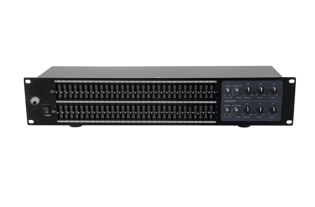 OMNITRONIC GEQ-2310 Égaliseur 2x31 bandes