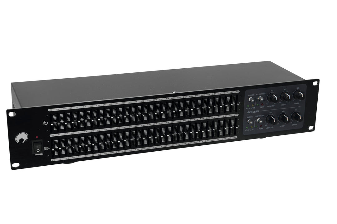 OMNITRONIC GEQ-2310 Égaliseur 2x31 bandes