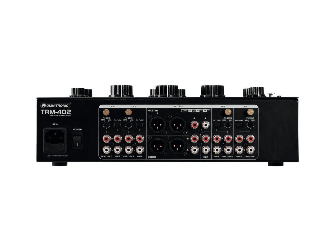 OMNITRONIC TRM-402 Mélangeur rotatif 4 canaux