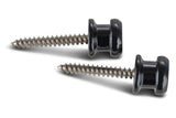 Bouton de sangle Fire & Stone Security Lock, noir brillant, 2 pièces